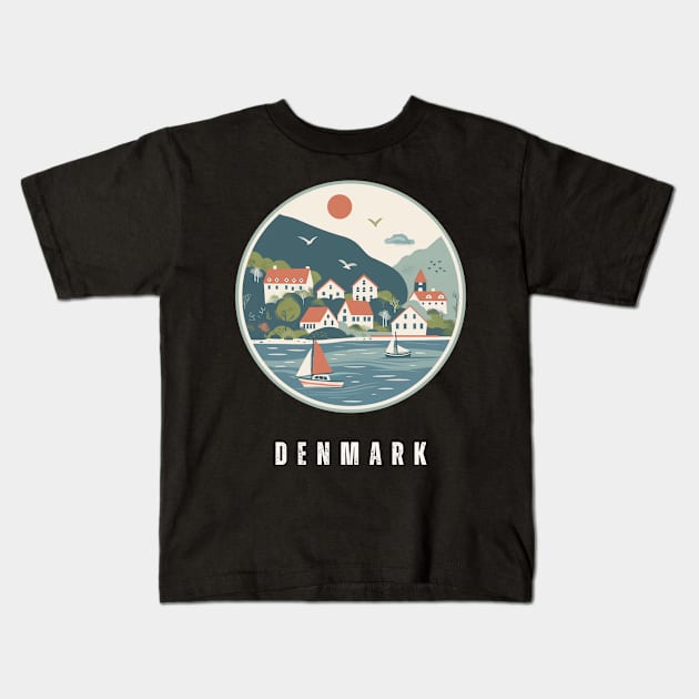 Denmark Kids T-Shirt by Mary_Momerwids